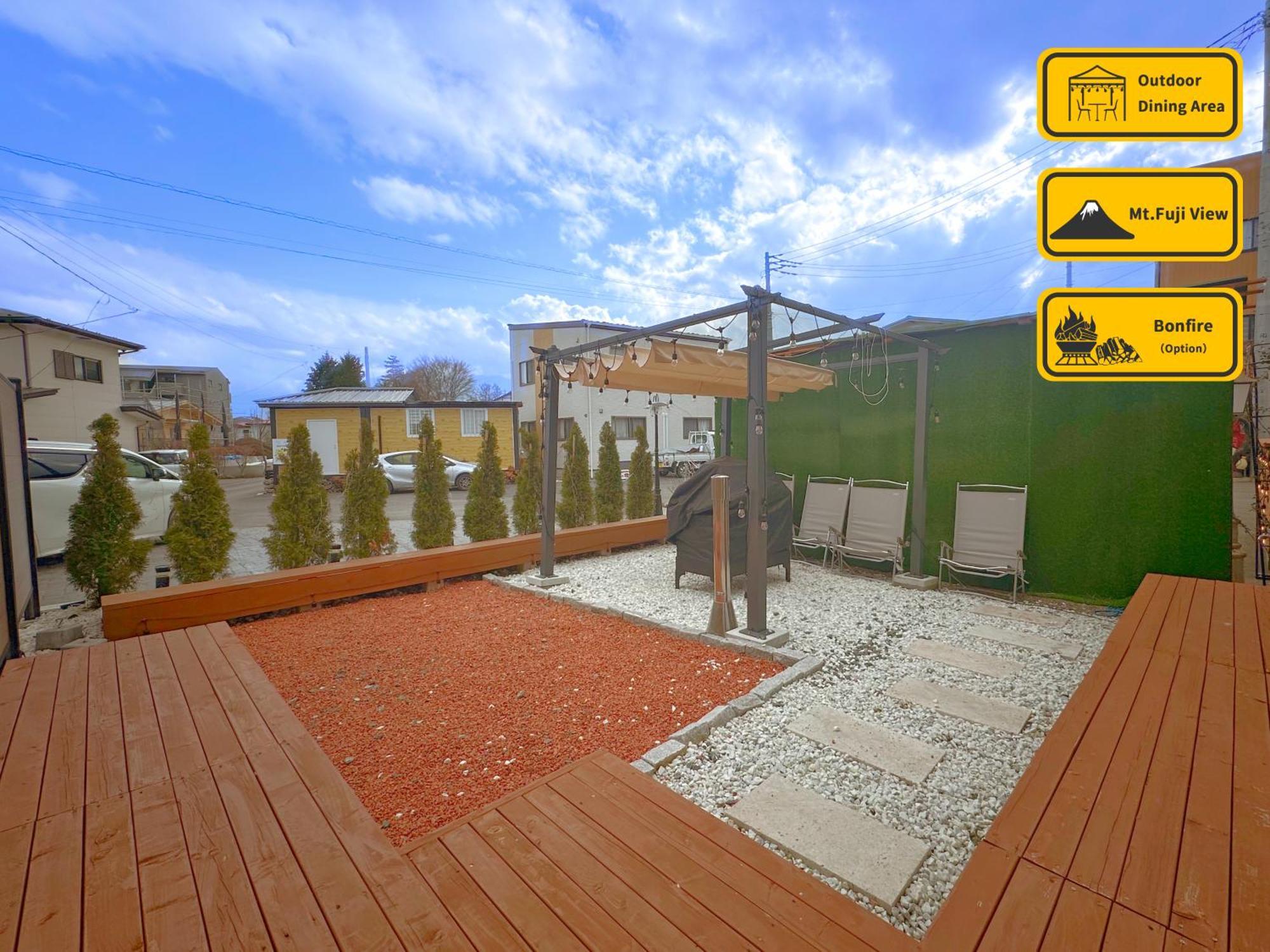 ヴィラ山間堂premier Garden Villa Bbq Bonfire Fuji View Annovillas Sankando Fujikawaguchiko Exterior photo