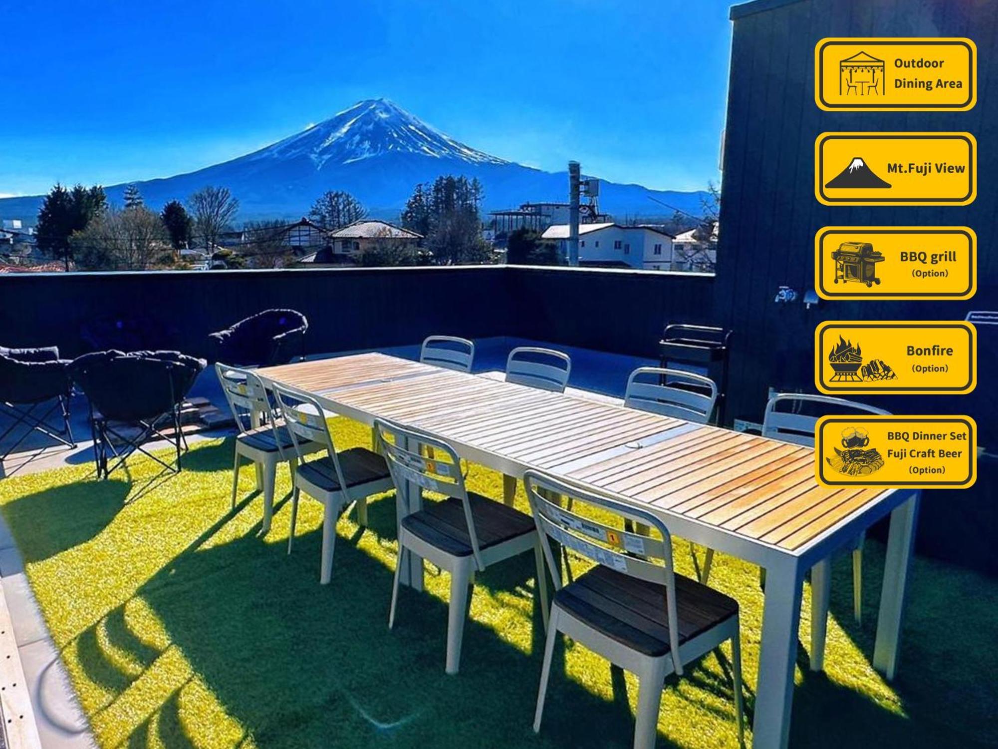 ヴィラ山間堂premier Garden Villa Bbq Bonfire Fuji View Annovillas Sankando Fujikawaguchiko Exterior photo
